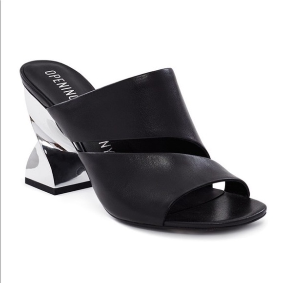 Opening Ceremony Shoes - Opening Ceremony Dinero Nappa leather heel mules